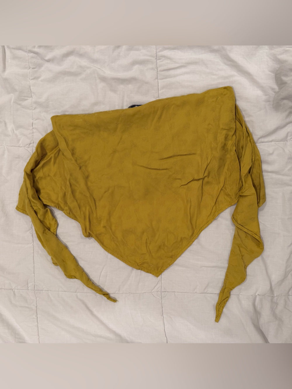 Zara Yellow Smocked Triangle Tube Top
